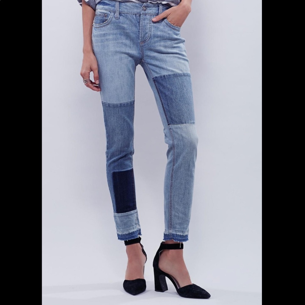 Free People Jax Patched Jeans